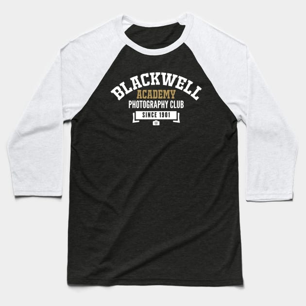 Blackwell Academy Photography Club Vintage Design Baseball T-Shirt by AniReview